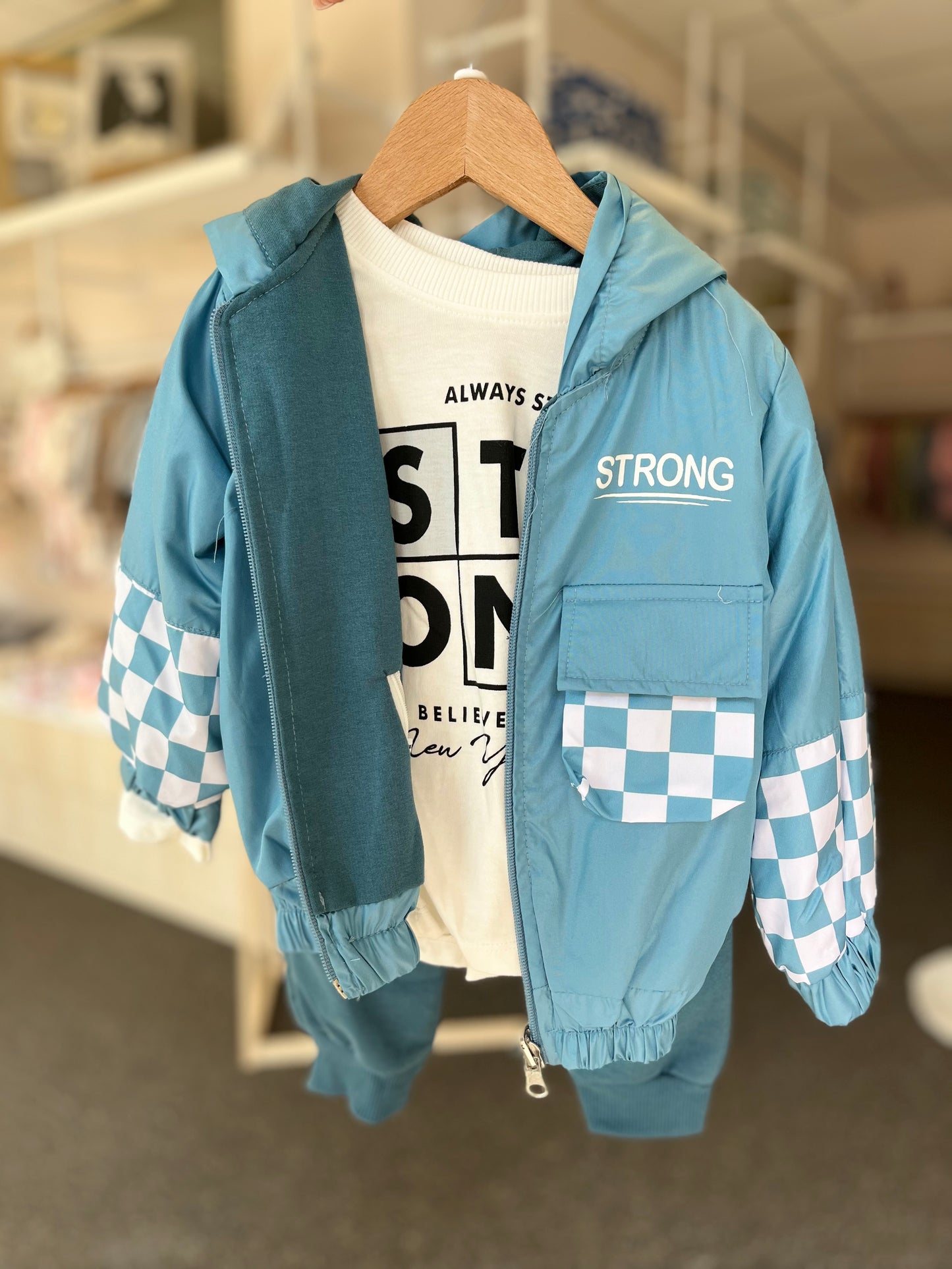 Strong boy set- omkeerbare jas