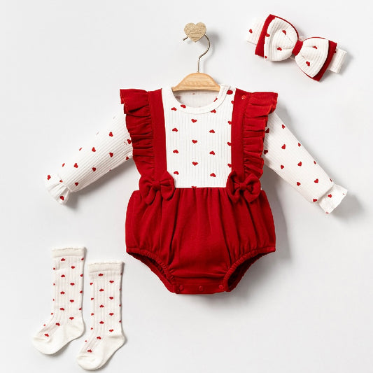 Heart Romper & sokjes